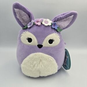 Squishmallows 8" Plush Lavender Purple Cadence Fox New Nwt  Floral Flowers‎